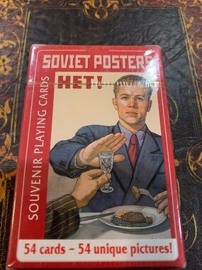 Sealed Soviet Posters Playing Cards NWT
